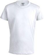 T-paita Kids White T-Shirt "keya" YC150, valkoinen liikelahja logopainatuksella